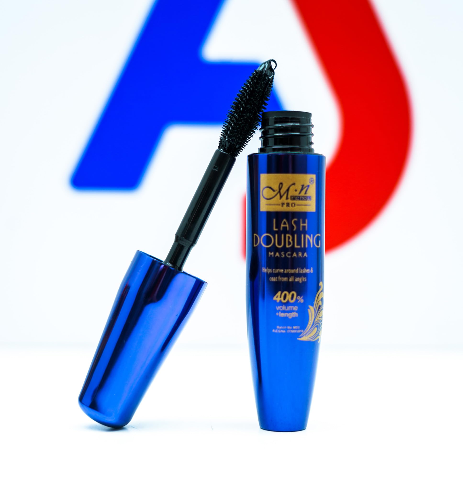 Menow MN Long Thick Curly Lashes Mascara 400% Volume + Length - 01 Black - 8g