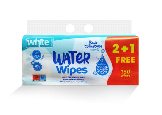 White water wipes 50 pack of 3