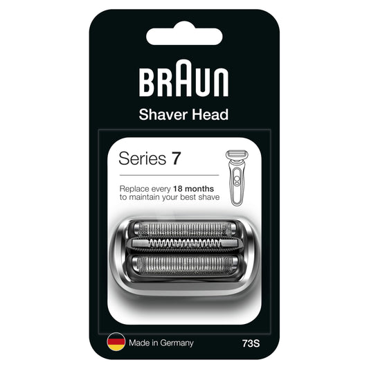 Braun Series 7 Electric Shaver Replacement Head, Easily Attach Your New Shaver Head, Compatible with New Generation Series 7 Shavers, 73S, Silver