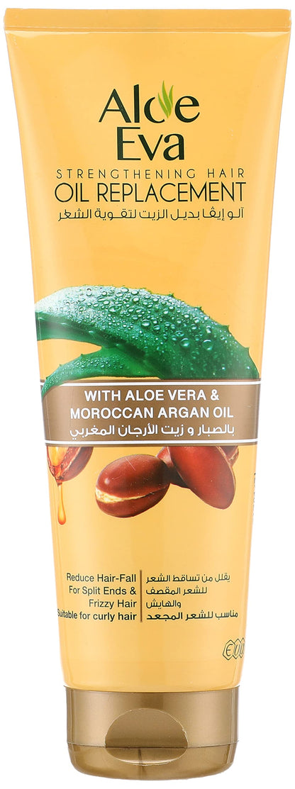 Aloe Eva Strengthening Hair Oil Replacement With Aloe Vera & Moroccan Argan Oil 250 Ml