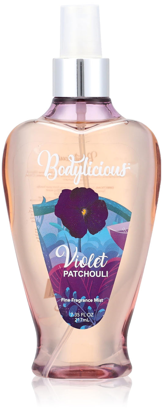 Bodylicious violet patchouli fragranced body mist - 217 ml