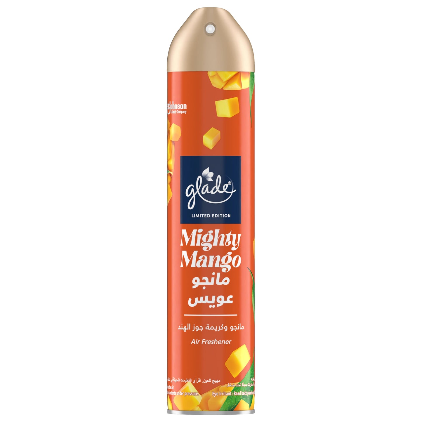 Glade Aerosol mighty mango Air Freshener, Refresh Every Room In Your Home, 300ml