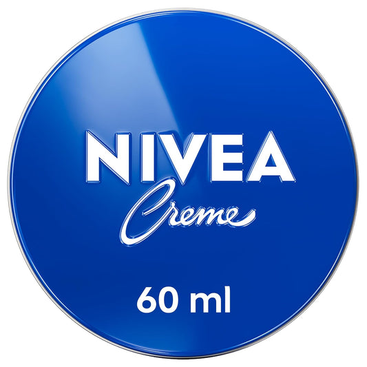 NIVEA Creme Moisturising Cream, Universal All Purpose Face Body Hands, Tin 60ml