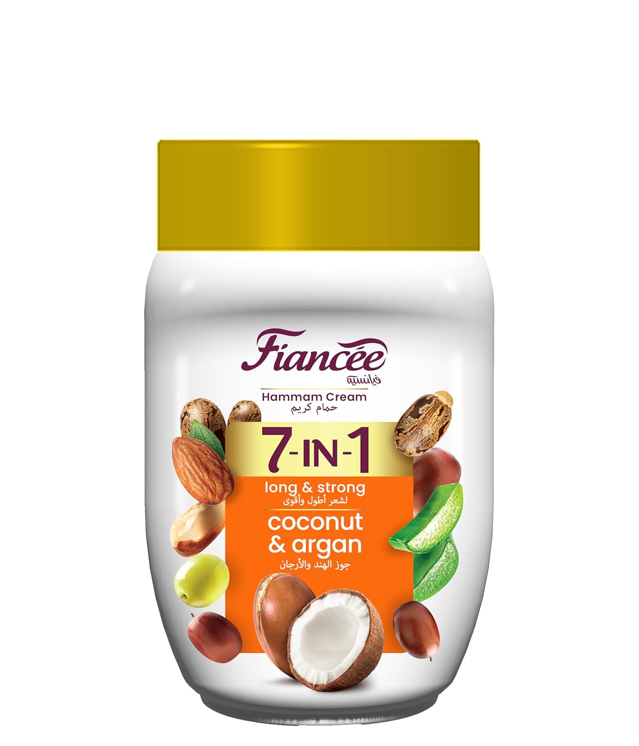 Fiancée Fiancee Hammam Cream 7 IN 1 With Coconut And Argan (Long & Strong) - 950ML