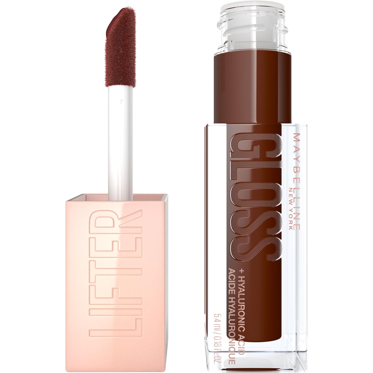 MAYBELLINE New York LIFTER GLOSS WITH HYALURONIC ACID, HYDRATING LIP GLOSS, HIGH SHINE, MOISTURIZING, 029 - TOAST