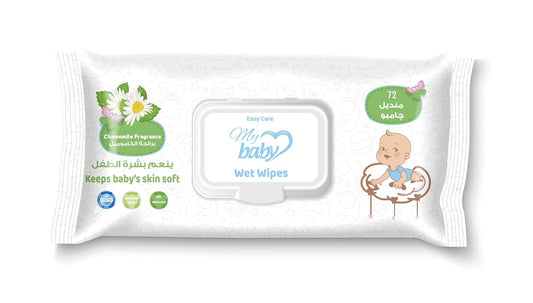 Easy Care Baby Wipes, Chamomile Scent, 72 Wipes