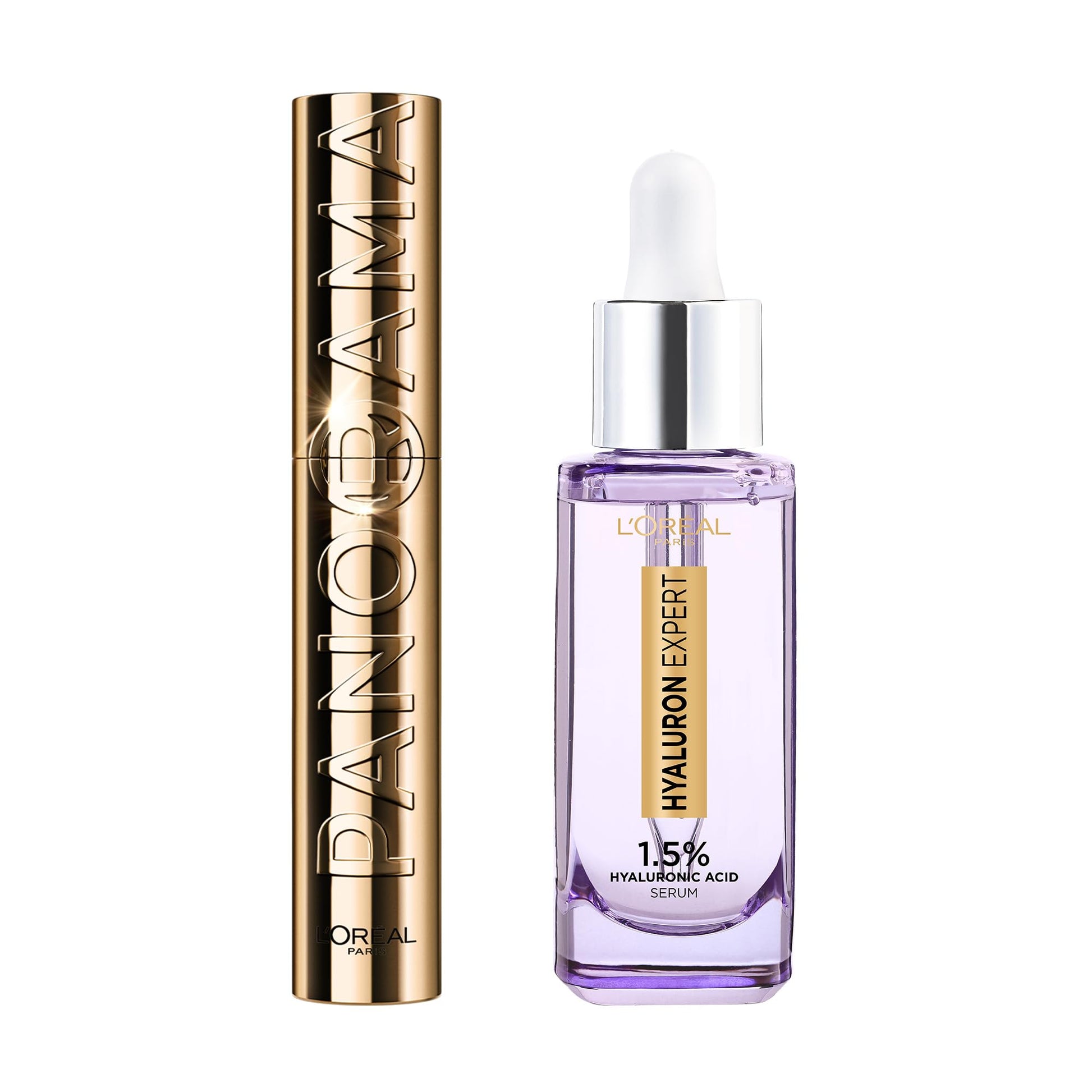 L’Oréal Paris Bundle, Hylaurononic Acid Serum 30 ml + Panorama Volume Million Lashes Mascara