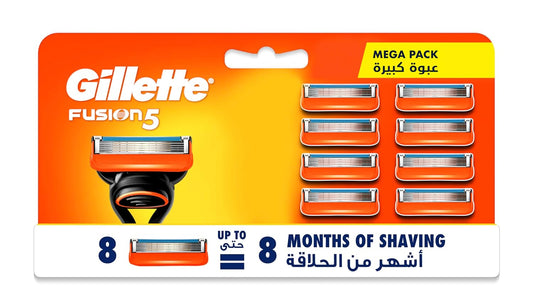 Gillette Fusion5 Men's Blades Razor Refills - Pack of 8