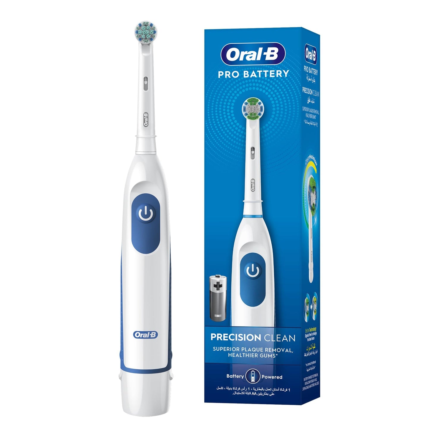 Oral-B Pro Battery Precision Clean ProCore Battery Powered Toothbrush, White - DB5.010.1