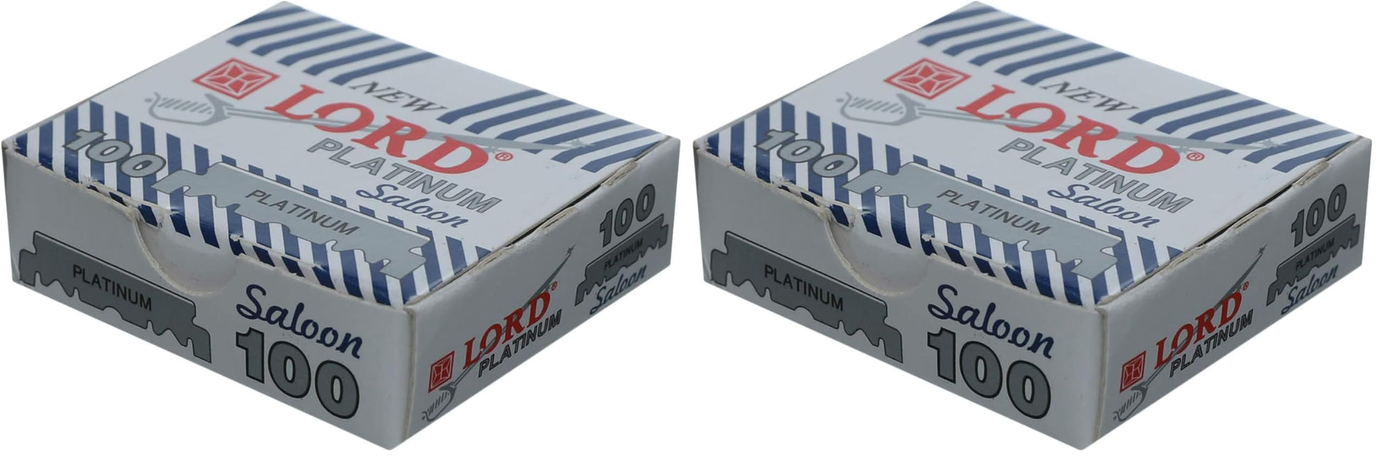Lord set of 100 platinum blades in a box - silver (Pack of 2)