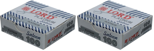 Lord set of 100 platinum blades in a box - silver (Pack of 2)