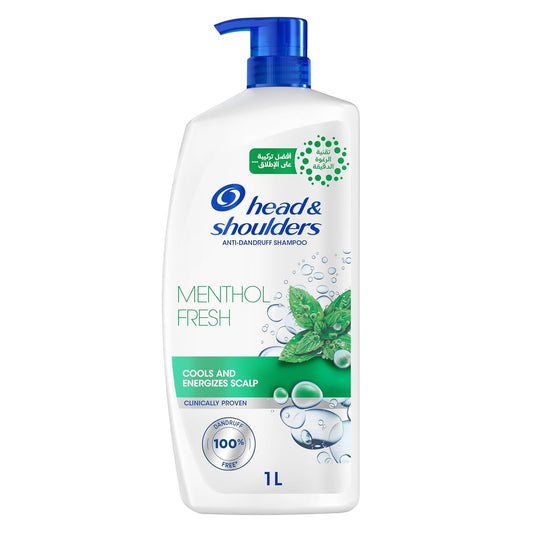 Head & Shoulders Menthol Refresh Anti-Dandruff Shampoo for a Cool and Energized Scalp, 1000ML