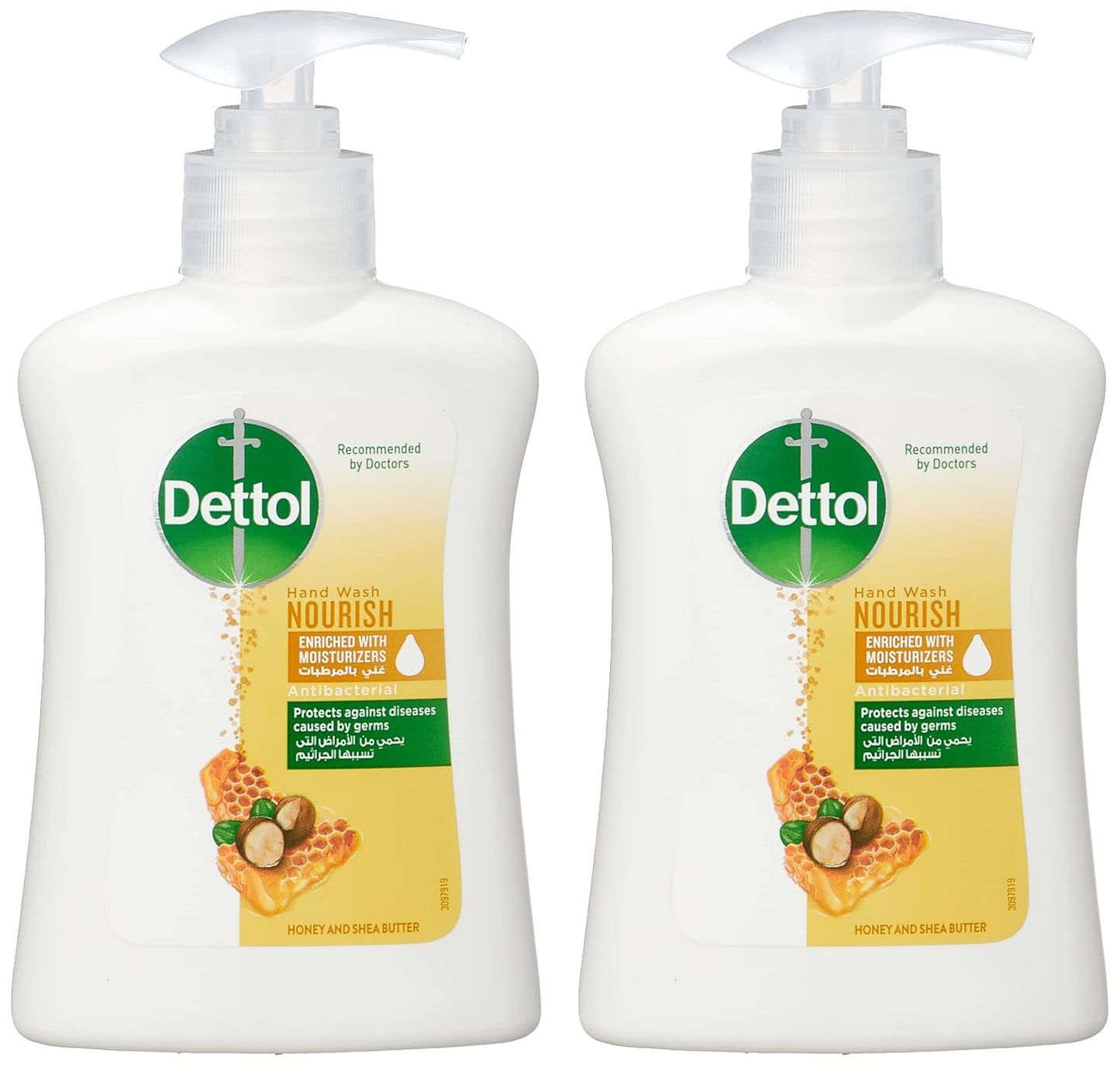 Dettol Nourish Anti-Bacterial Liquid Hand Wash, 2 Pieces - 200 ml