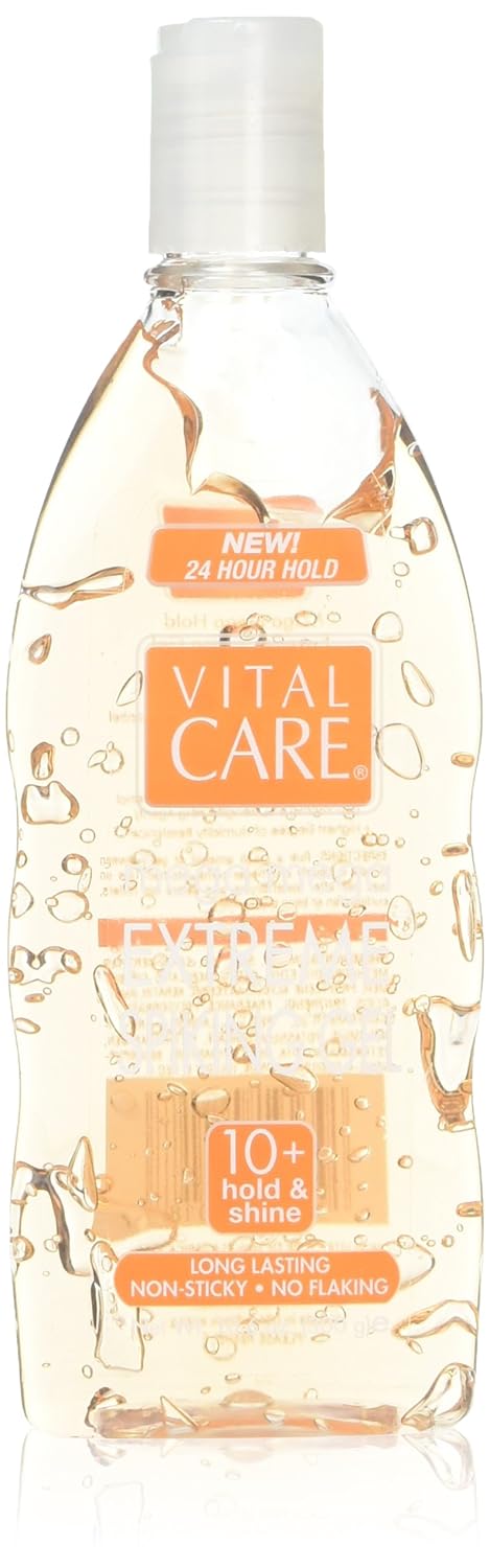 Vital care Styling Gel Mega Mega Hold for hair Never sticky or tacky volume, flexibility and hold. of humidity Keratin and Pro-Vitamin B to protect. Alcohol free, made in USA