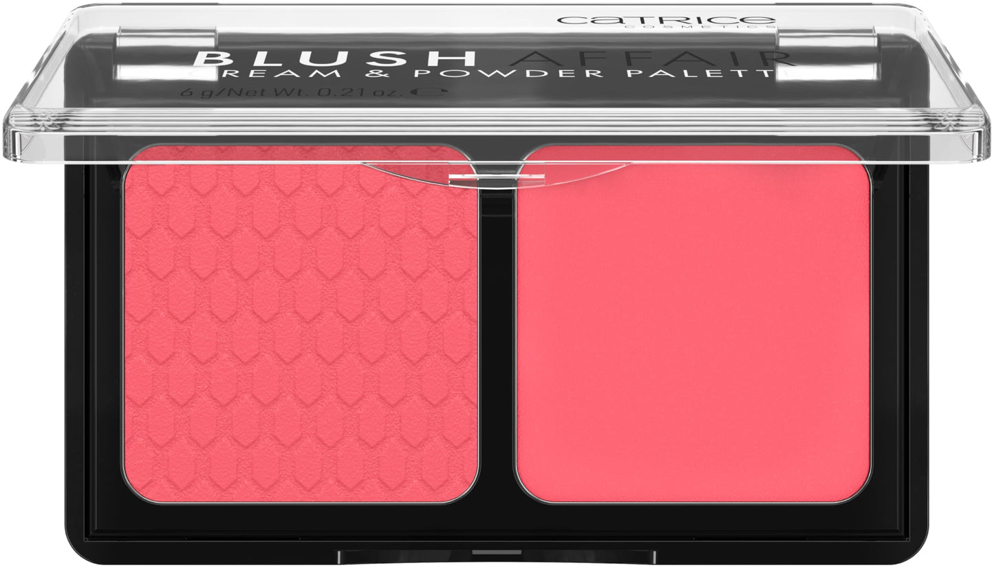 Catrice Blush Affair Cream & Powder Palette, Blush Palette, No. 010, Red, 1 Red Shade, Instant Result, Vegan, No Preservatives, No Parabens, No Microplastic Particles, Pack of 1 (6 g)