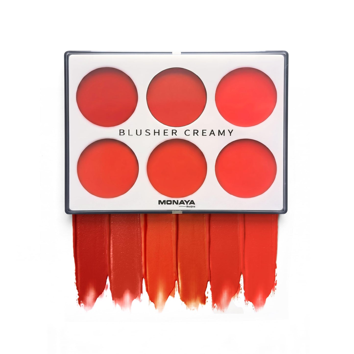 Monaya S001 Creamy Blush Set - 6 Colors, Long-Lasting & Moisturizing Formula, 12g Each, Perfect for All Skin