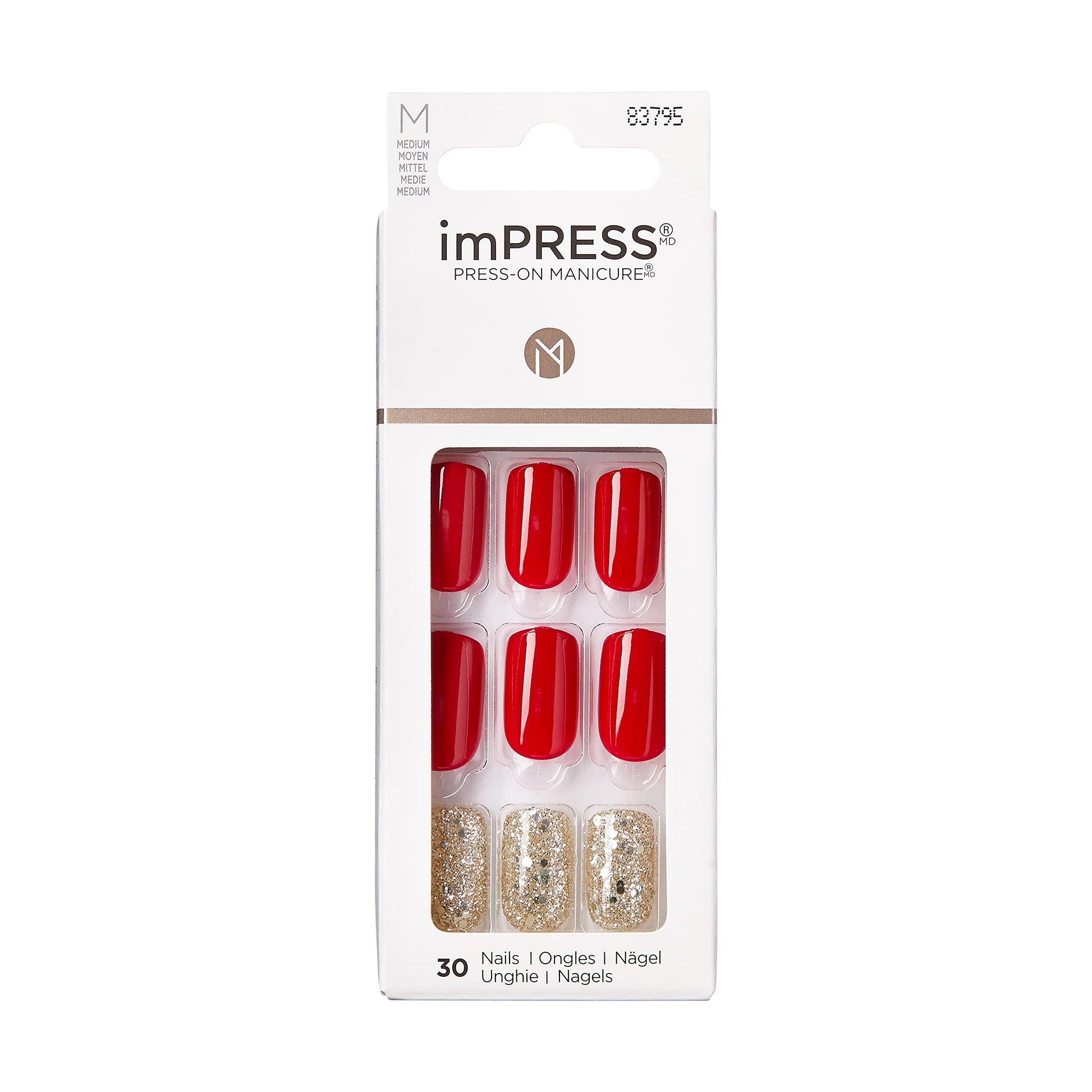 KISS KIMM09C Impress Nails (Medium, Last Love)