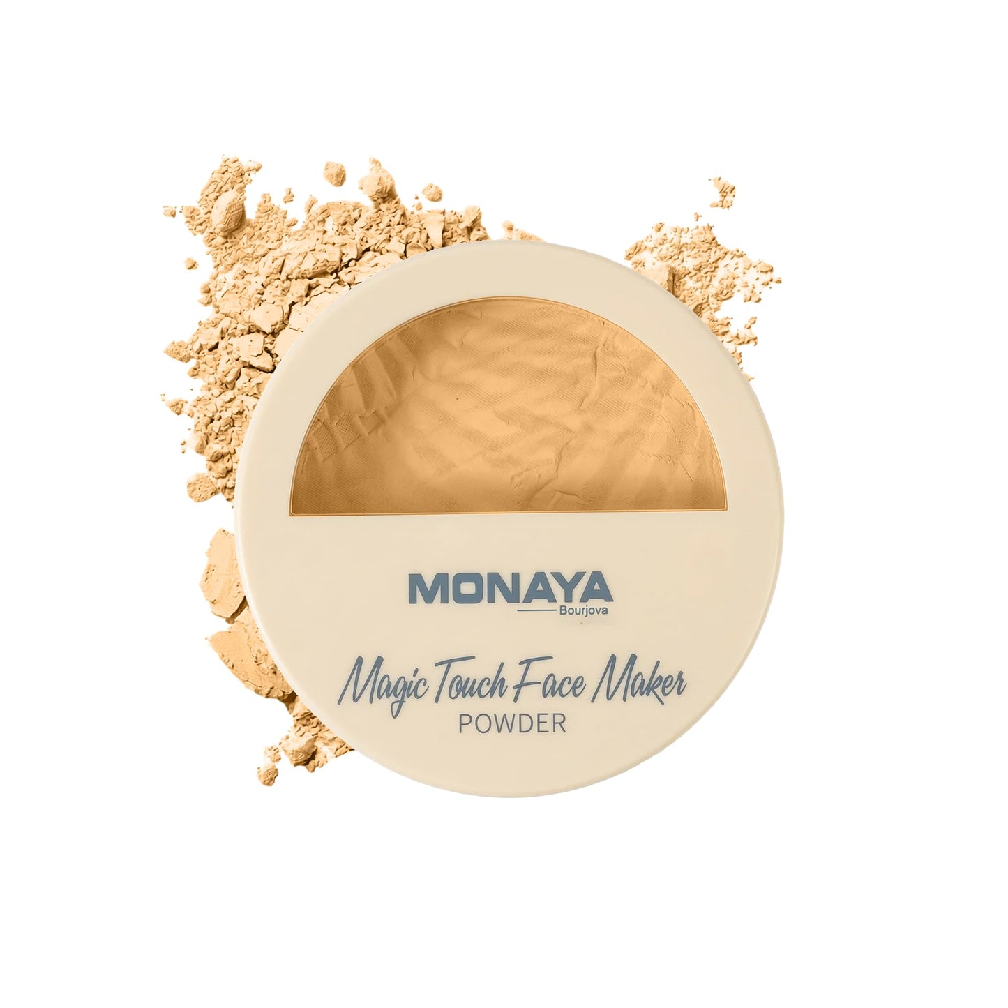 Monaya P004 Magic Touch Face Maker Powder – High-Definition Blurring Pressed Powder, Full Coverage Matte Finish, 12-Hour Sebum Control, Cruelty-Free & Vegan, 4 Skin-Perfecting Shades (P103A)