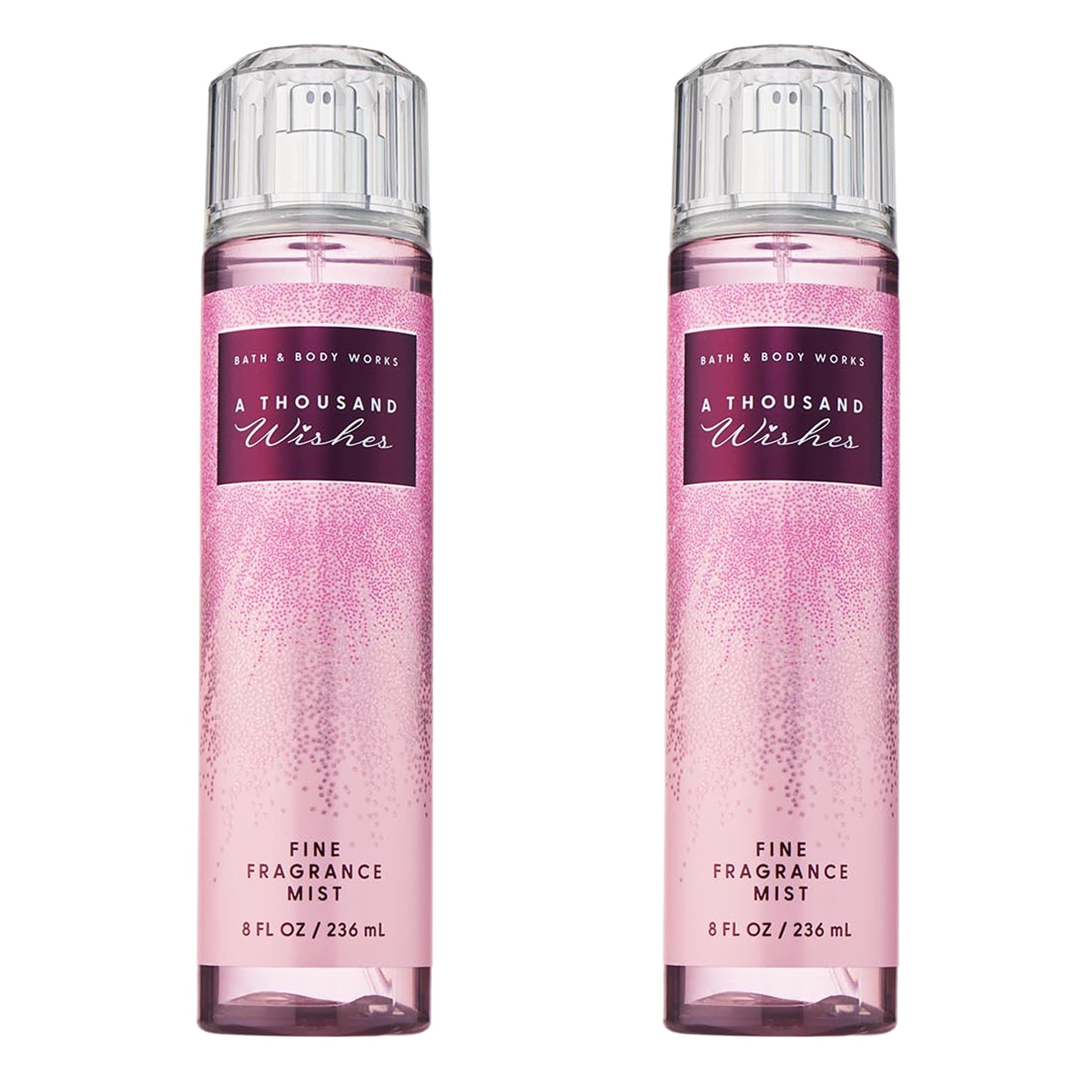 Bath & Body Works (Set of 2) - Fragrance Mist, A Thousand Wishes. 8fl oz/ 236ml Each