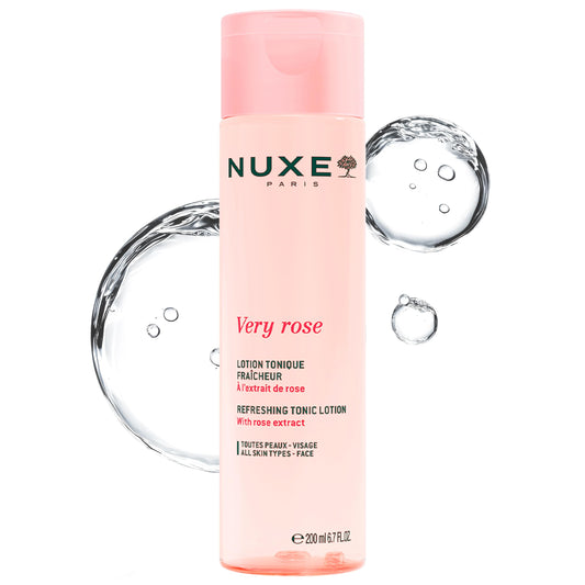 Nuxe Very Rose Refreshing Tonic Lotion. Facial Toner for Sensitive Skin, with Rose Water, 6.7 Fl Oz