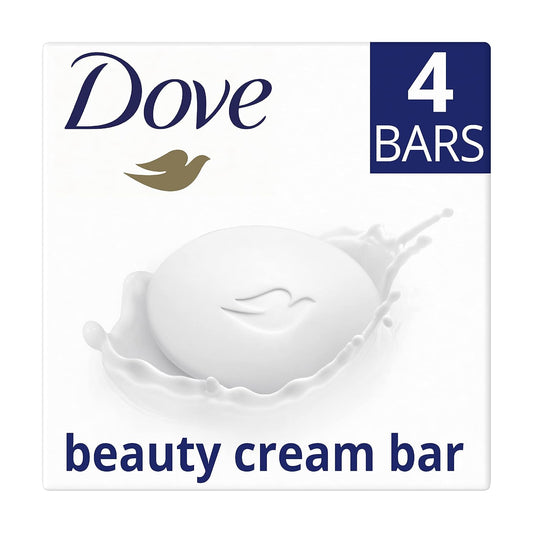 Dove Original with ¼ moisturising cream Beauty Bar soap for softer, smoother, healthier-looking skin 4 x 90 g