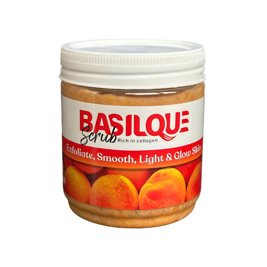 Melano Pharma Basilque Scrub Rich In Collagen With Peaches-300gm