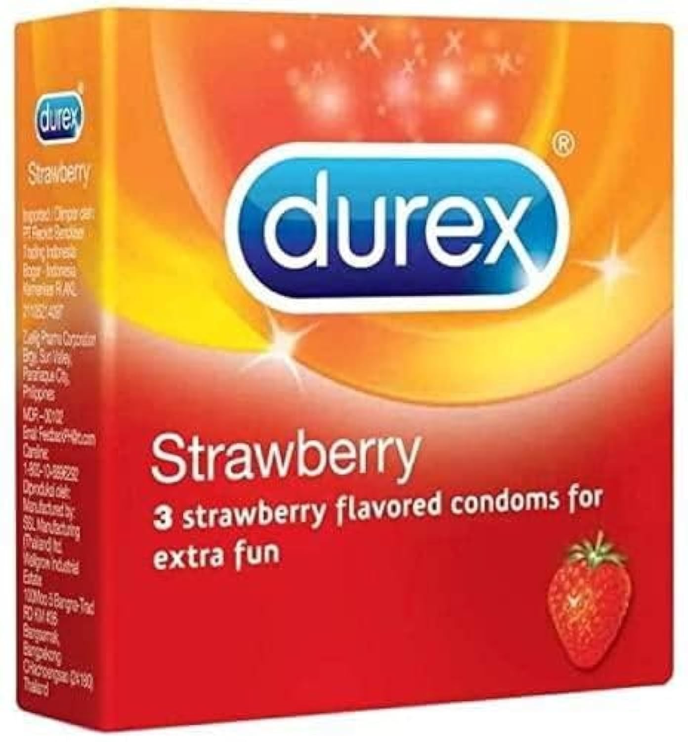 Durex Strawberry Condom |Pack Of 3