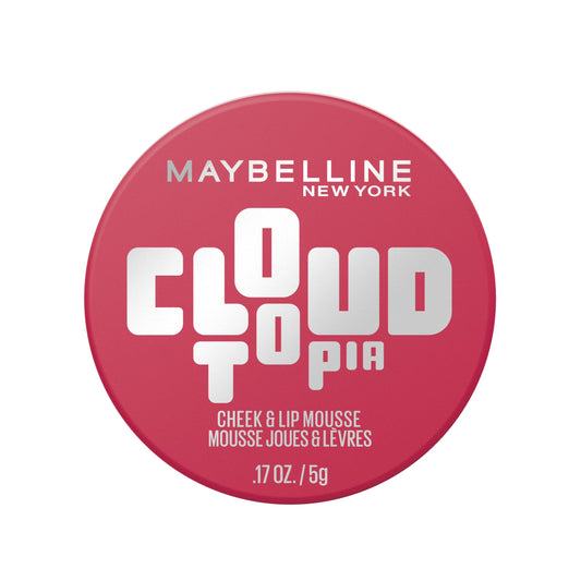 MAYBELLINE New York Blush and Lip, Cloudtopia Blush Cheek & Lip Mousse, For Up to 14 Hour Cheek Colour, Resists Sweat, Transfer and Creasing, Shade 2 Ethereal Rouge