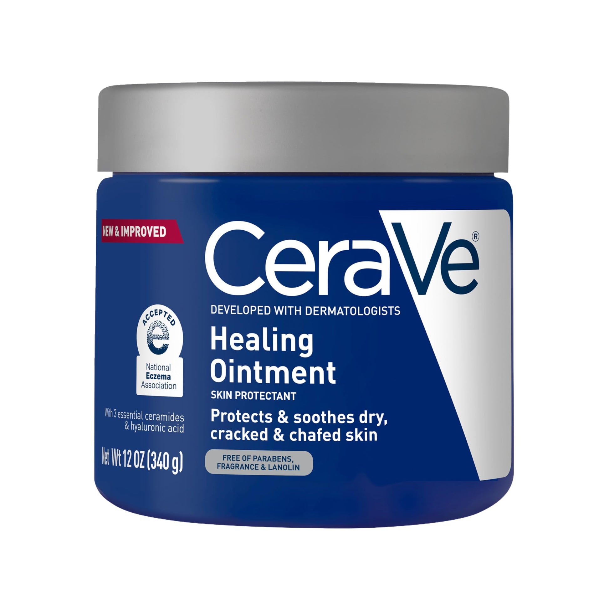 CeraVe 590101 Healing Ointment with Petrolatum Ceramides for Protection and Cracked Soothing, 12 oz