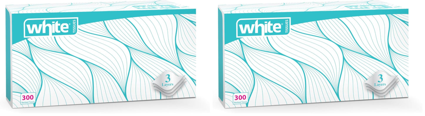White tissue - 300 sheets assorted colors (Pack of 2)