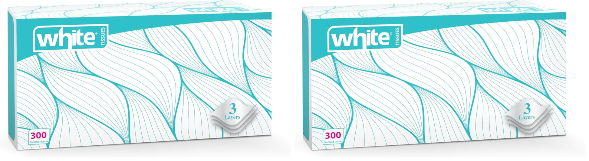 White tissue - 300 sheets assorted colors (Pack of 2)