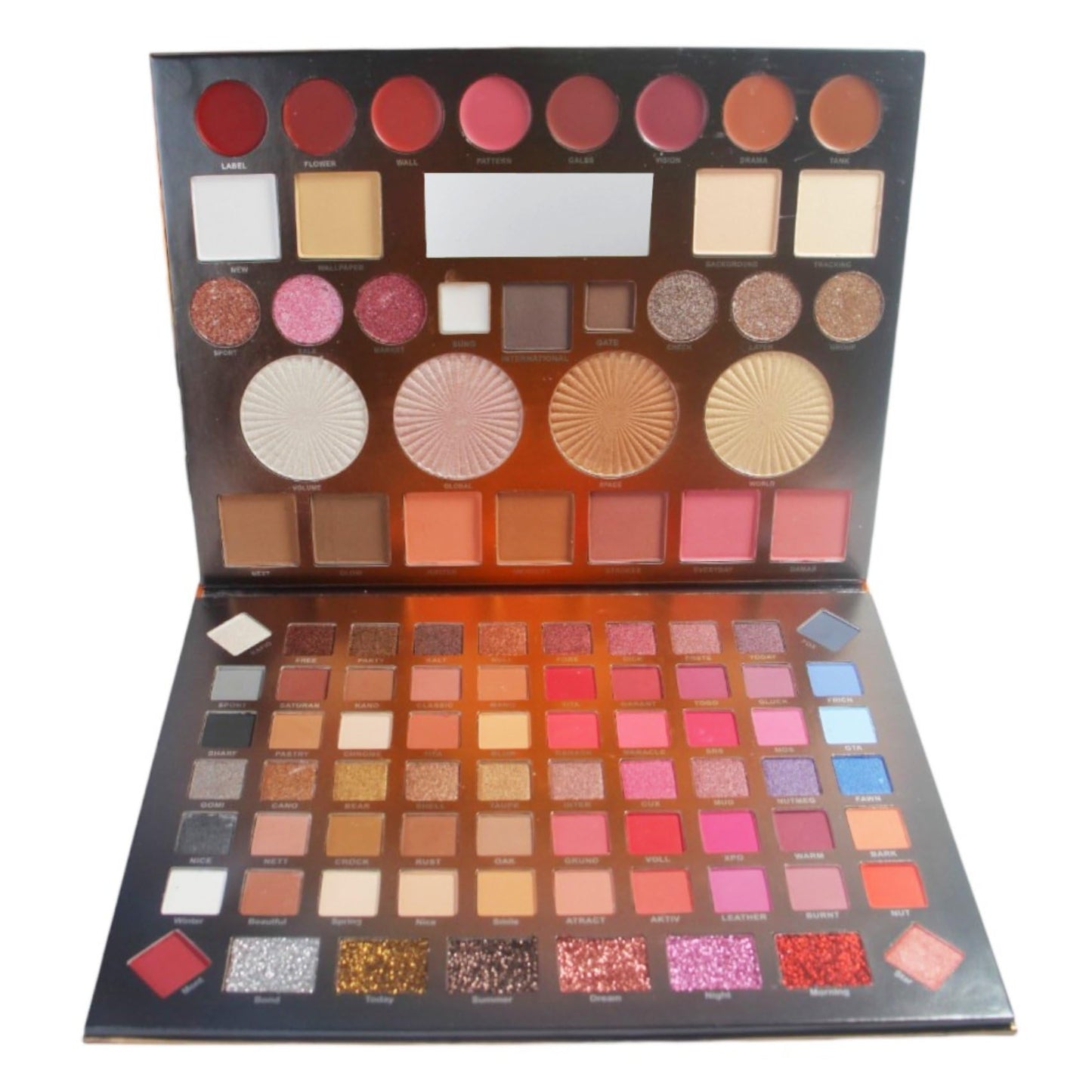 Might Cinema Extrme Eye Shadow, Lip Stick&Contour Palette-100 Color