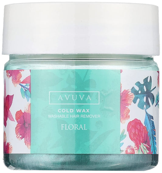 Avuva cold wax hair removal - floral -228 gm