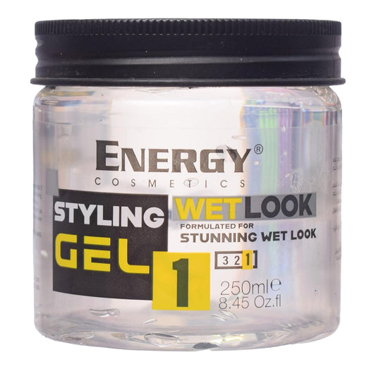 Energy Cosmetics No 1 Wet Look Styling Gel, 250 ml -