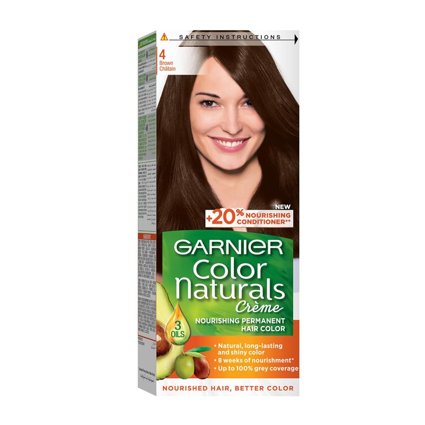 Garnier Color Naturals Permanent Crème Hair Color - 4 Brown
