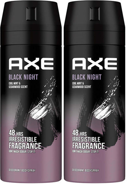 Axe Body Spray for Men Black Night 150ML (Pack of 2)