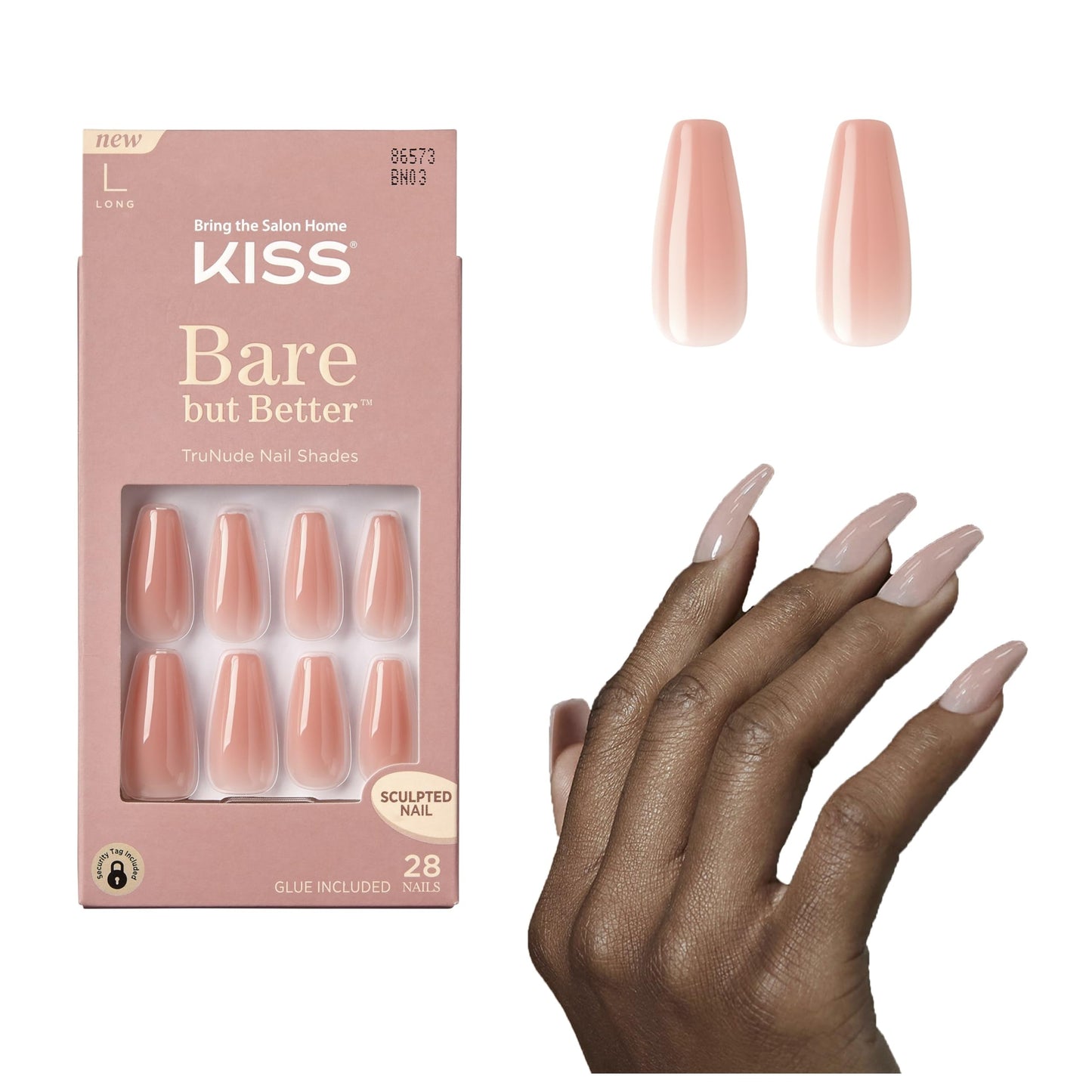 KISS KS Bare-But-Better Nails - Nude Glow BN03