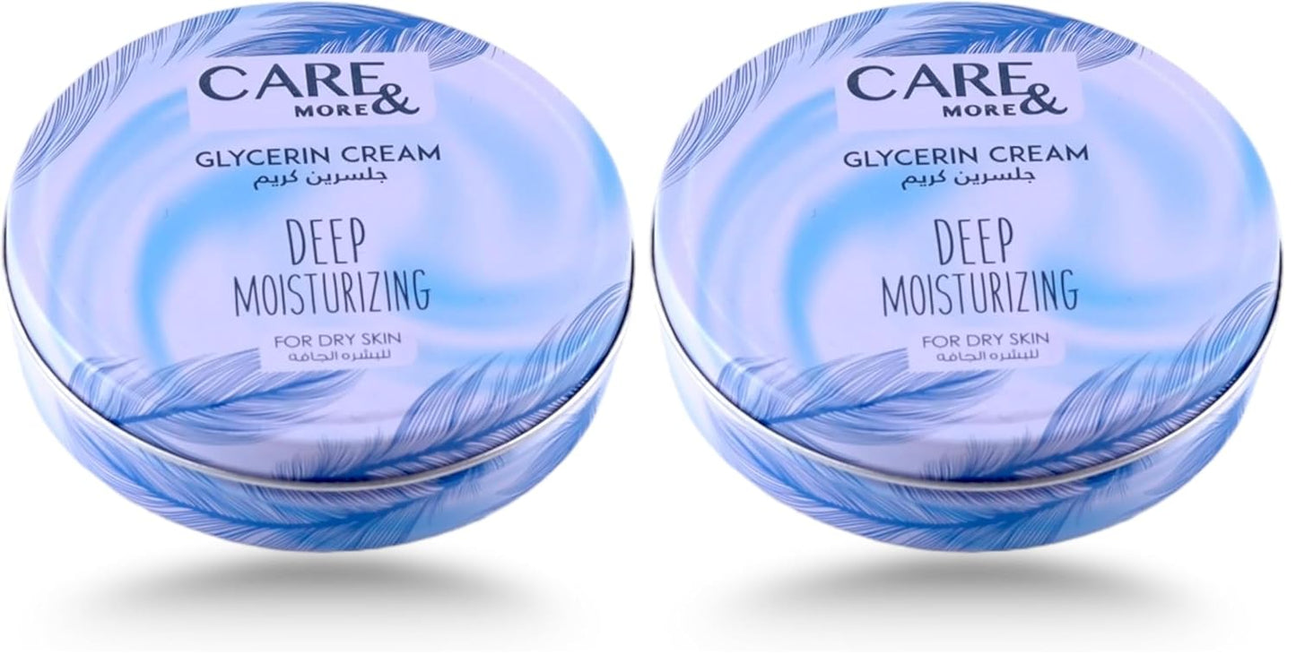 Care & More soft cream with glycerin 75 ml deep moisturizing (Pack of 2)