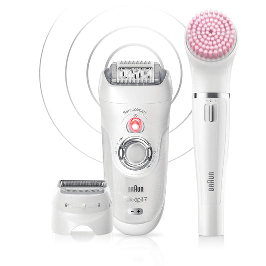 Braun Silk-épil Beauty Set 7 7/875 BS Wet & Dry epilator with 6 extras incl. Braun FaceSpa