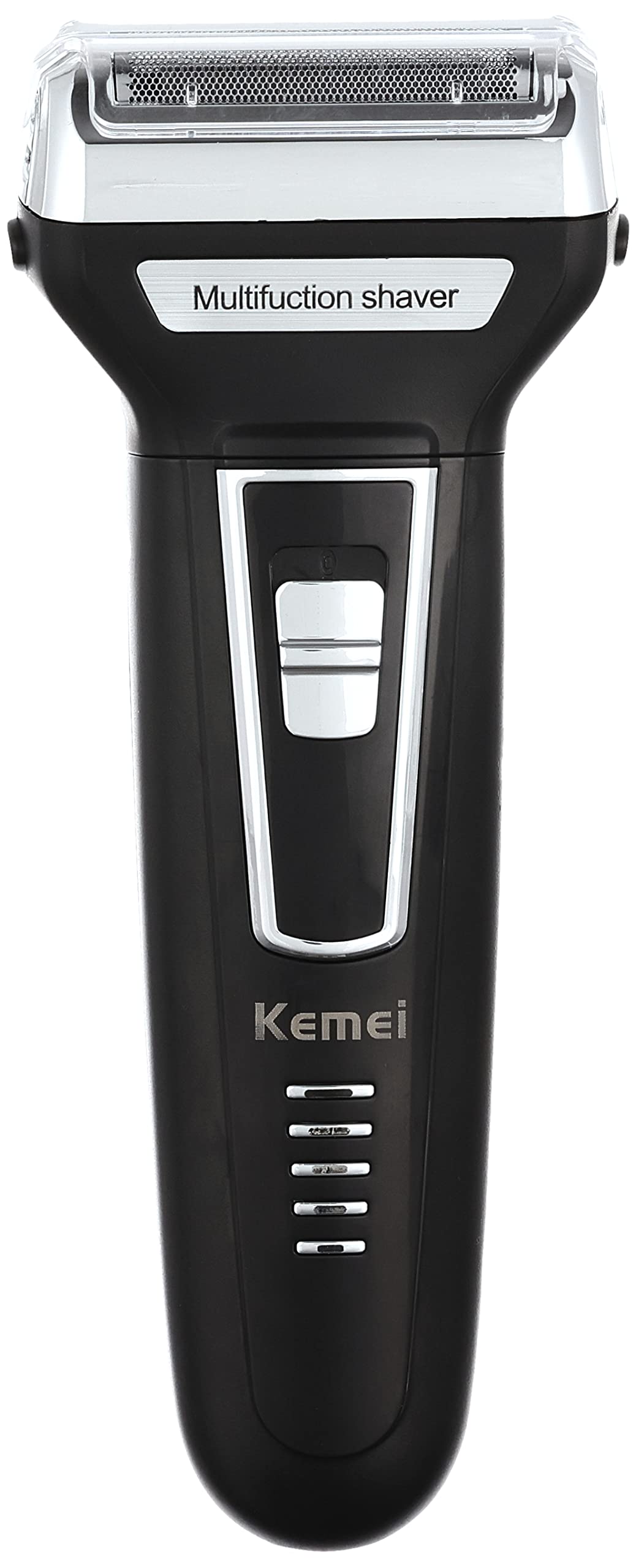 KEMEI KM-6558 3in1 Rechargeable Nose Trimmer & Hair Clipper - Black/Silver