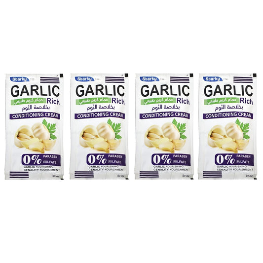 Starky Conditioning Cream With Garlic For All Hair 0% Paraben&Sulfate 50ml-4 Sheets