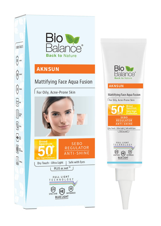 Biobalance Aknsun Mattifying Face Aqua Fusion, 50 SPF, 40 ml