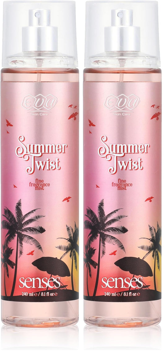Eva Skin care Body Mist summer twist 240 ml (Pack of 2)