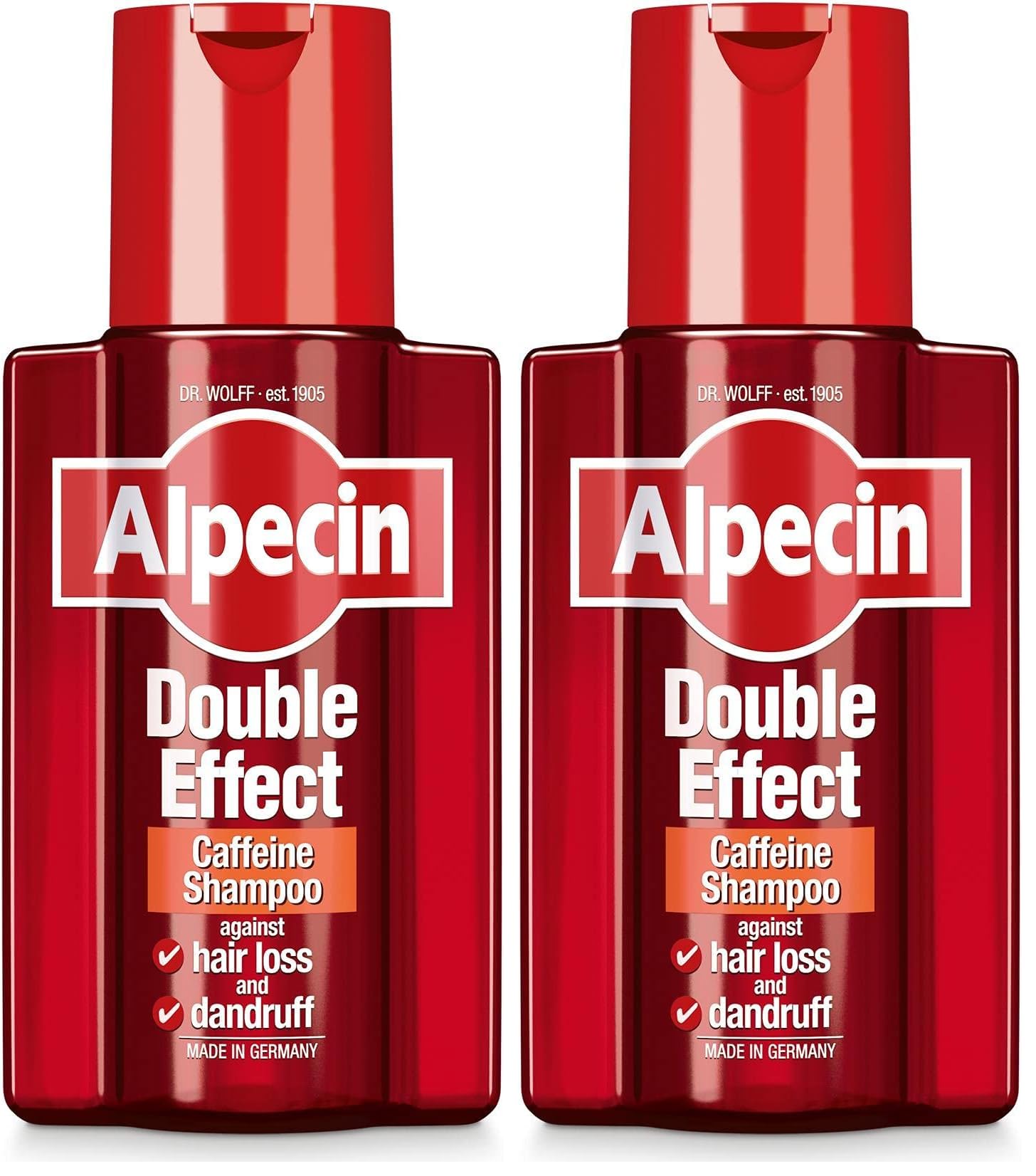 Alpecin Double Effect Caffeine Shampoo (Pack of 2)