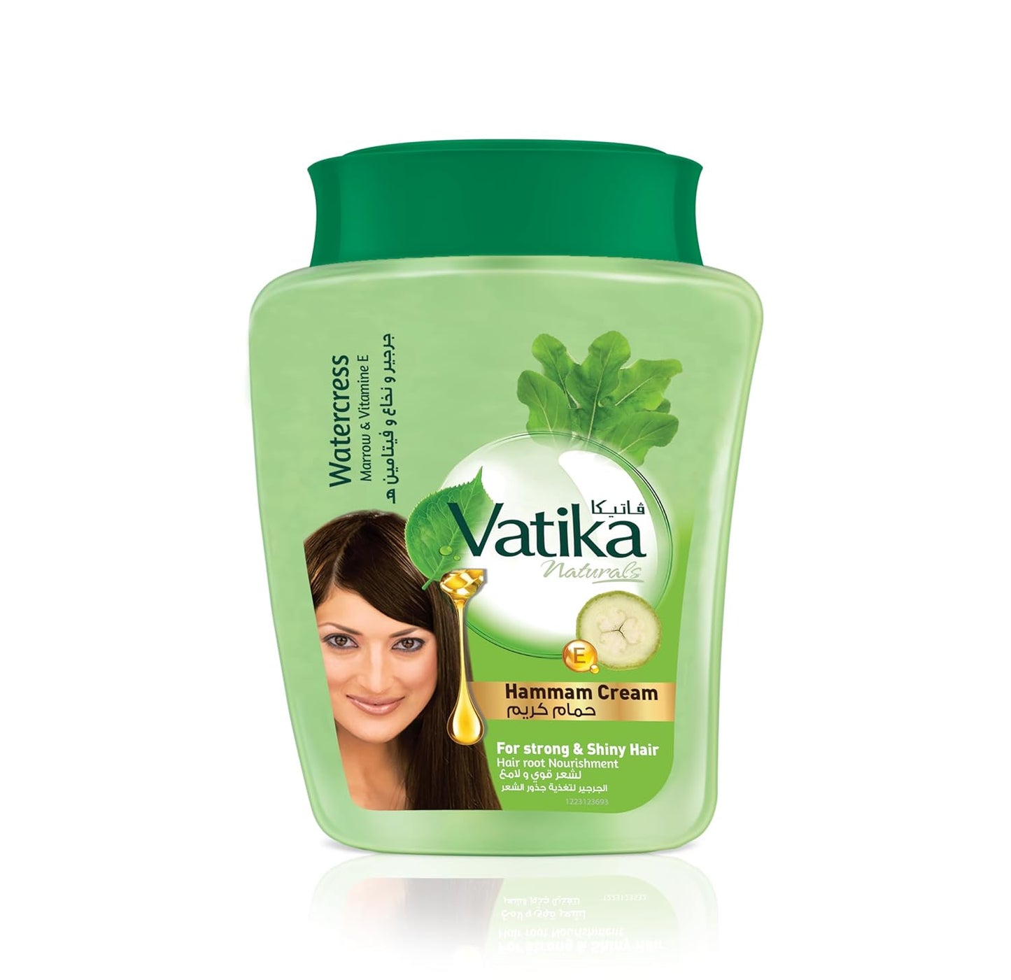Vatika Naturals Hammam Hair Cream (900g) | Natural Extracts of Watercress, Marrow and Vitamin E | Promotes Volume and Thick Hair Nourishment | For Men & Women