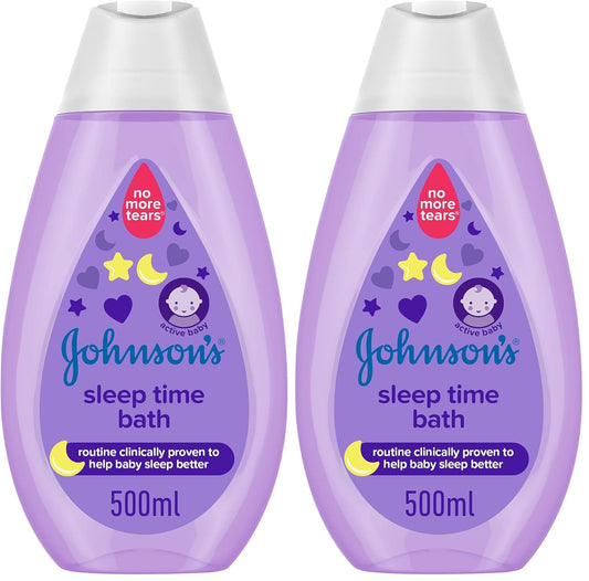 Johnson's Bath, Sleep Time, 500ml (Pack of 2)