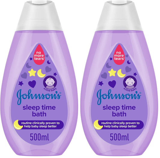 Johnson's Baby Bath, Sleep Time, 500ml (Pack of 2)