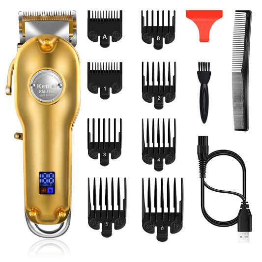 KEMEI KM-1986 Professional Mens Hair Clippers for Men
