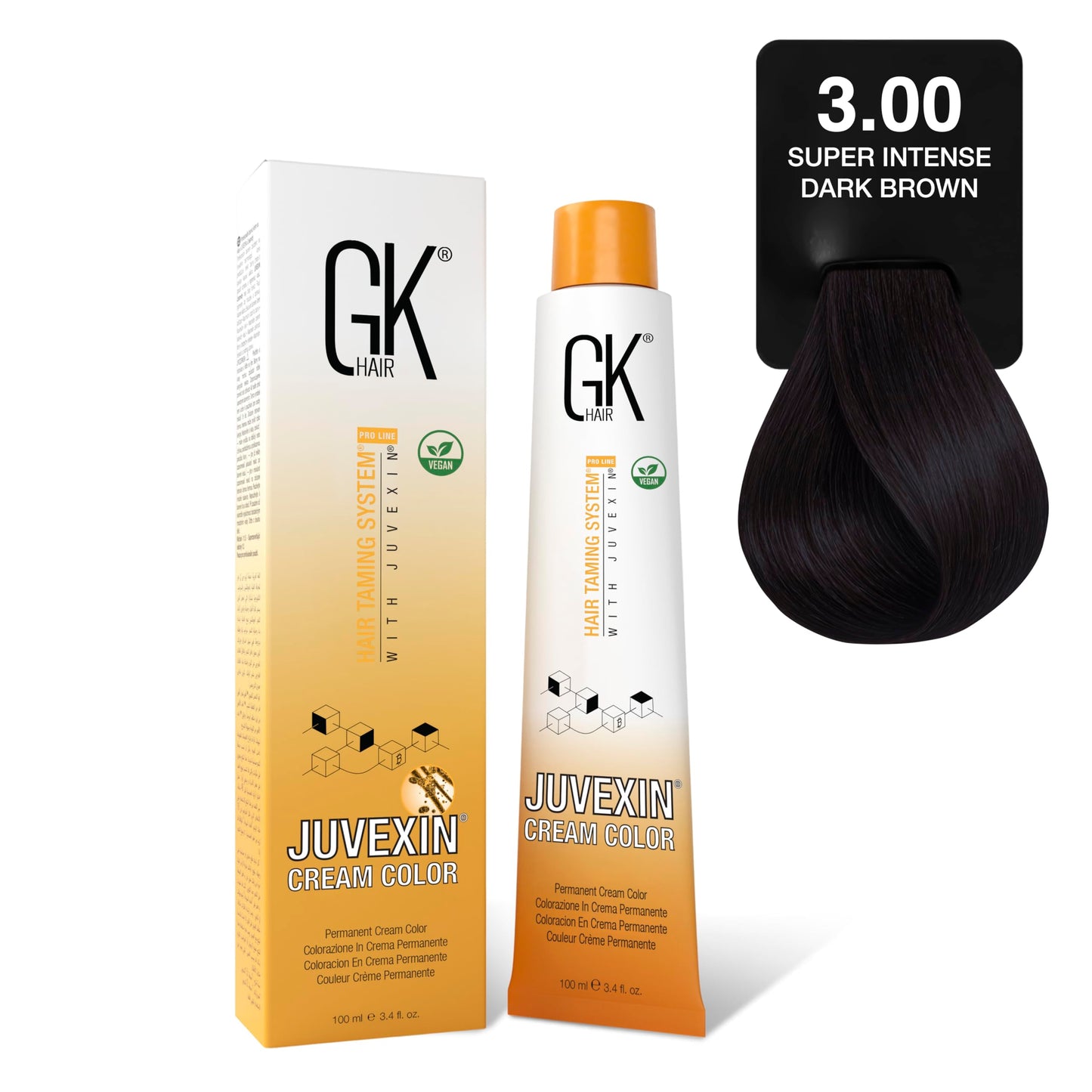 GK Hair 3.00 Super Intense DARK BROWN