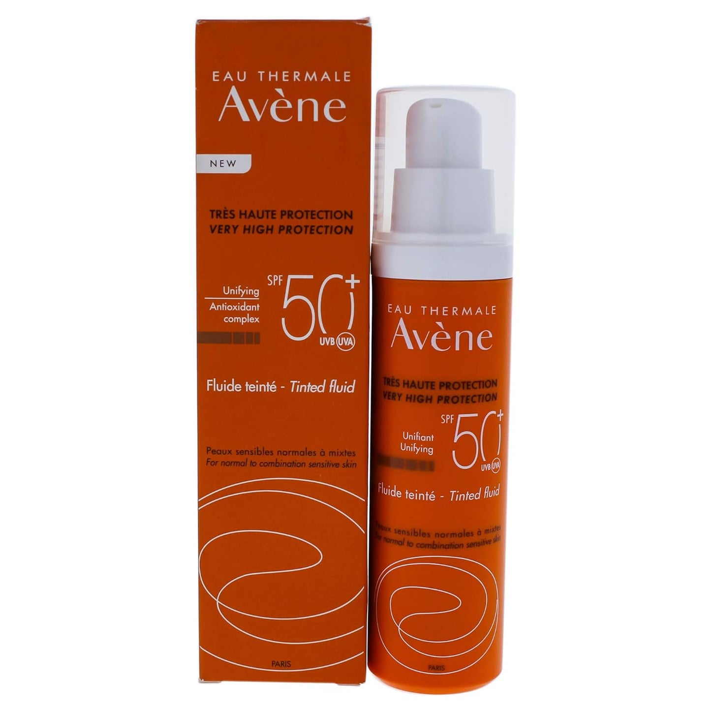 Avene Very High Protection Unifying Tinted Fluid SPF 50+ - For Normal to Combination Sensitive Skin 50ml/1.7oz